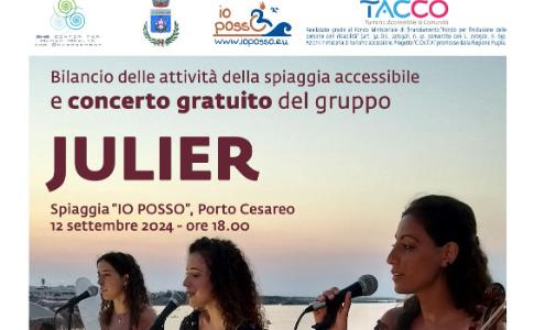 A PORTO CESAREO FESTA GRANDE SULLA SPIAGGIA ACCESSIBILE IO POSSO