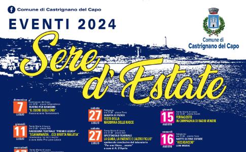 Comune di Castrignano del Capo - Calendario degli EVENTI ESTIVI 2024