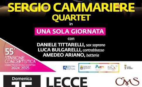 Domenica 15 dicembre Sergio Cammariere Quartet @ Teatro Apollo, Lecce