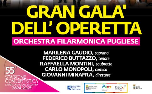 Domenica 3 Novembre ore 18 - Gran Galà dell'Operetta @ Teatro Apollo, Lecce