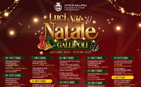 LUCI E VIE DEL NATALE A GALLIPOLI -  SI ACCENDE IL NATALE NELLA CITTADINA IONICA