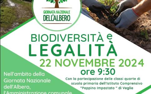 VENERDI' 22 NOVEMBRE - A VEGLIE ADULTI E BAMBINI CON I CARABINIERI PIANTERANNO 100 ALBERI