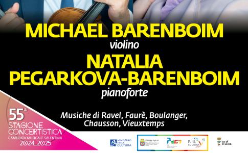 Venerdì 22 Novembre Michael Barenboim e Natalia Pegarkova, violino viola e pianoforte @ Teatro Apollo, Lecce