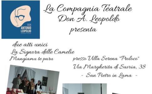 Commedia Teatrale compagnia di "Don Antonio Leopoldo" San Pietro in Lama - 10 gennaio