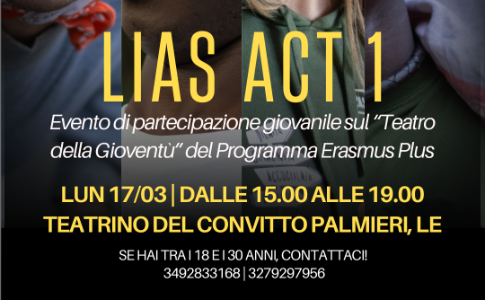 EVENTO 3_PROGETTO ERASMUS SUL "TEATRO DELLA GIOVENTU'" A LECCE