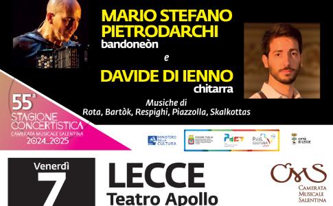 Venerdì 7 Marzo I Solisti di Kiev con Mario Stefano Pietrodarchi, fisarmonica, e Davide Di Ienno, chitarra @ Teatro Apollo, Lecce